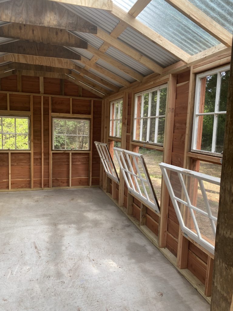 Texas Greenhouse Custom Windows Interior